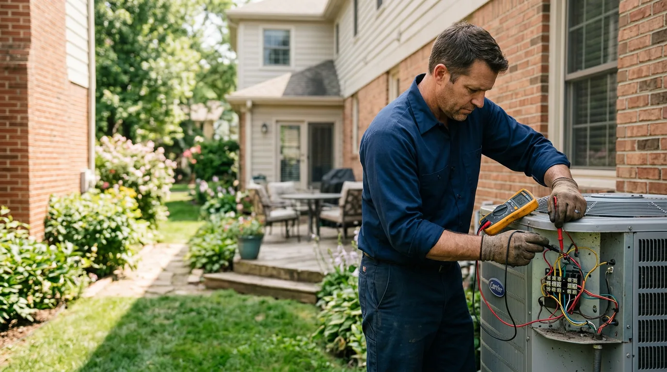 HVAC technician working near Montvale, VA